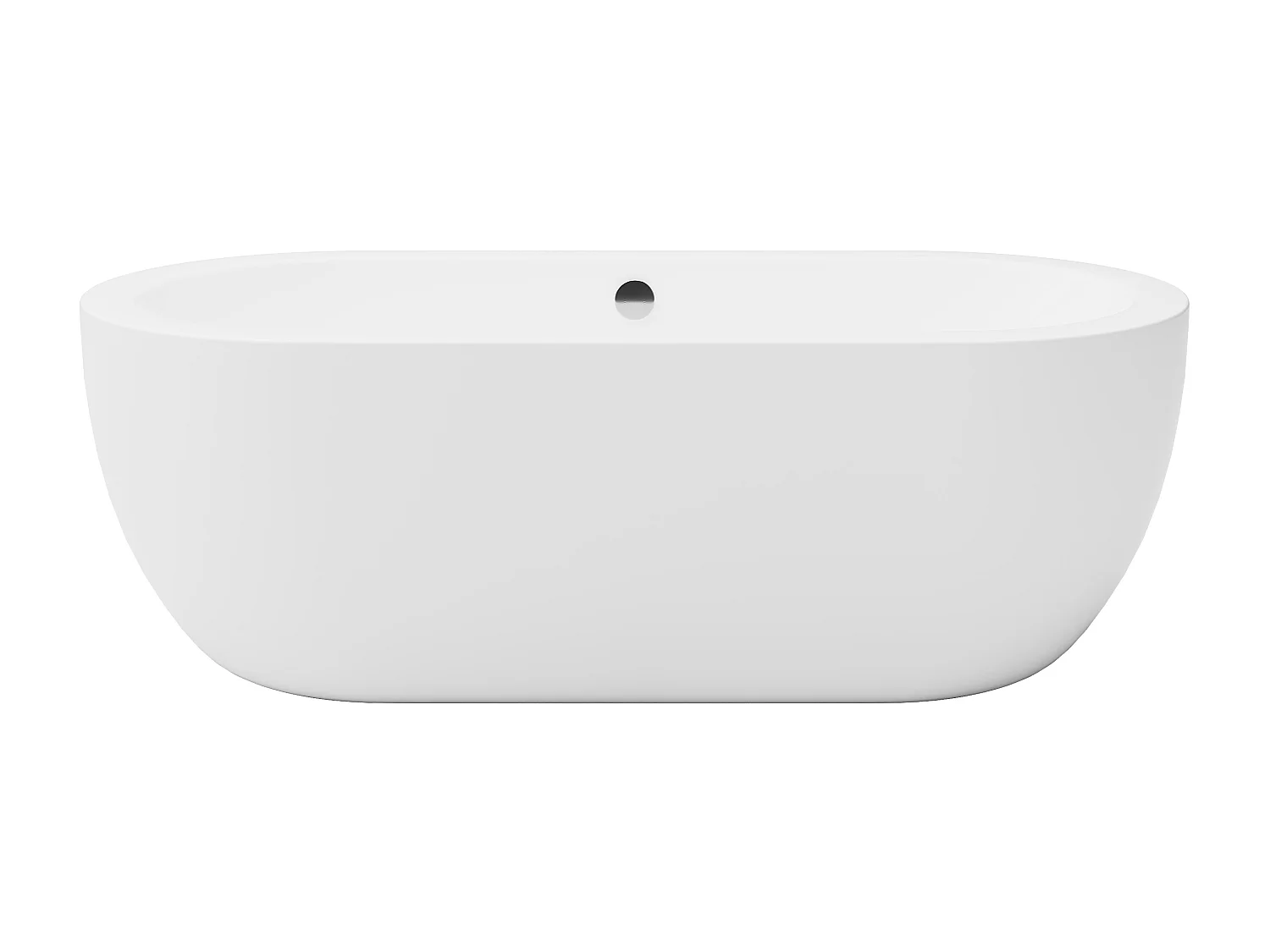 Ovaal vrijstaand - 200 L - 170 x 80 x 58 cm - Wit - Acryl - NEPTUNA