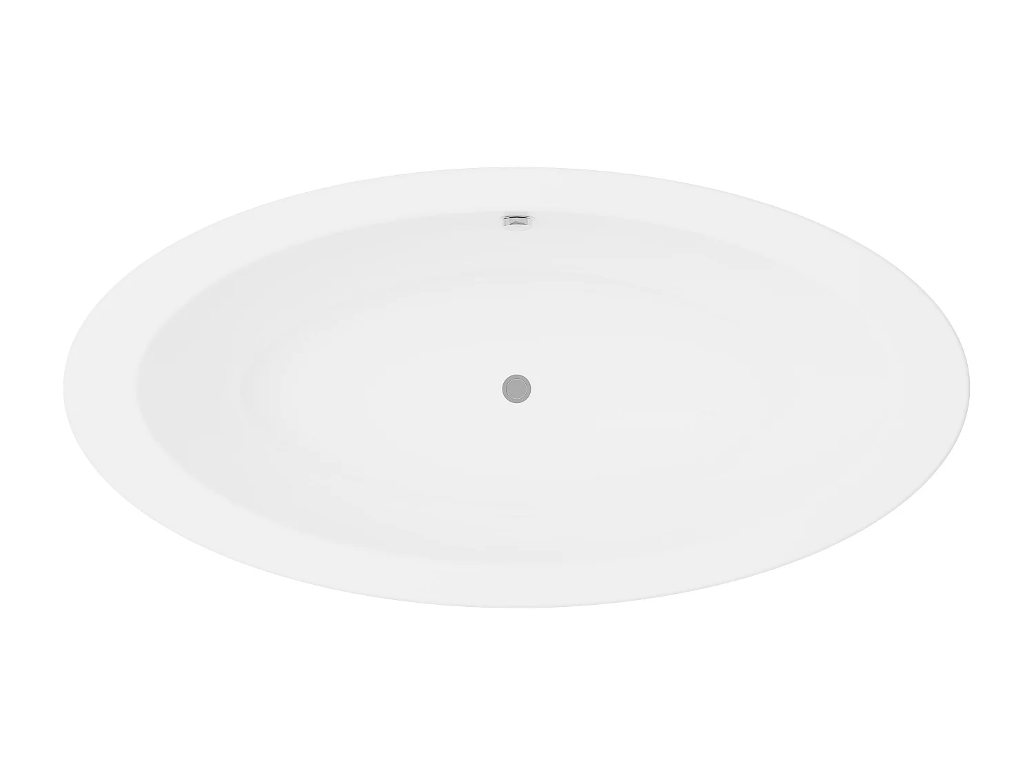 Bañera exenta ovalada - 251 L - 185 x 90 x 58 cm - Negro - Acrílico - MARMATI