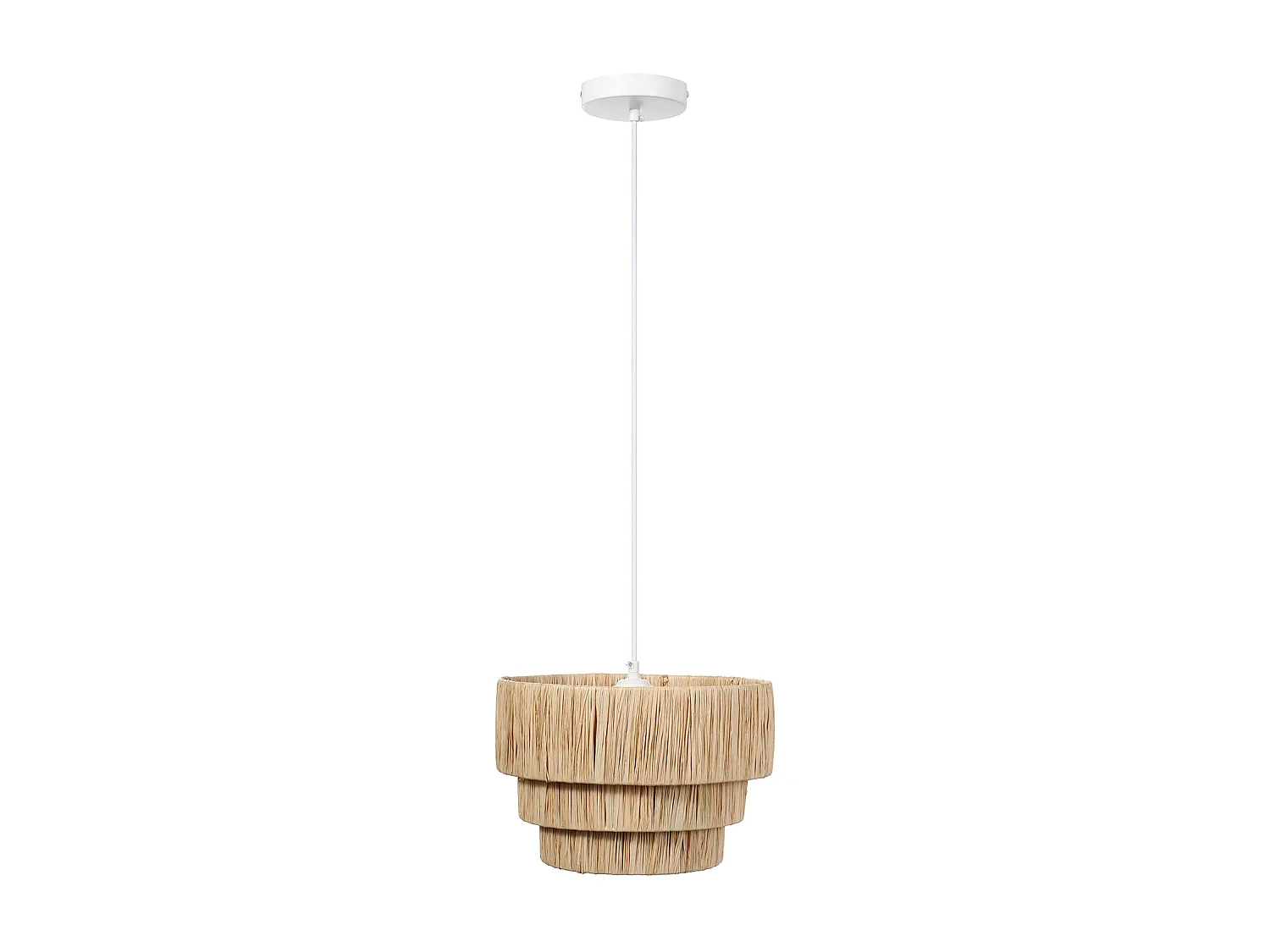 Suspension en raphia - D. 30 x H. 171 cm - Naturel  - SARNIA