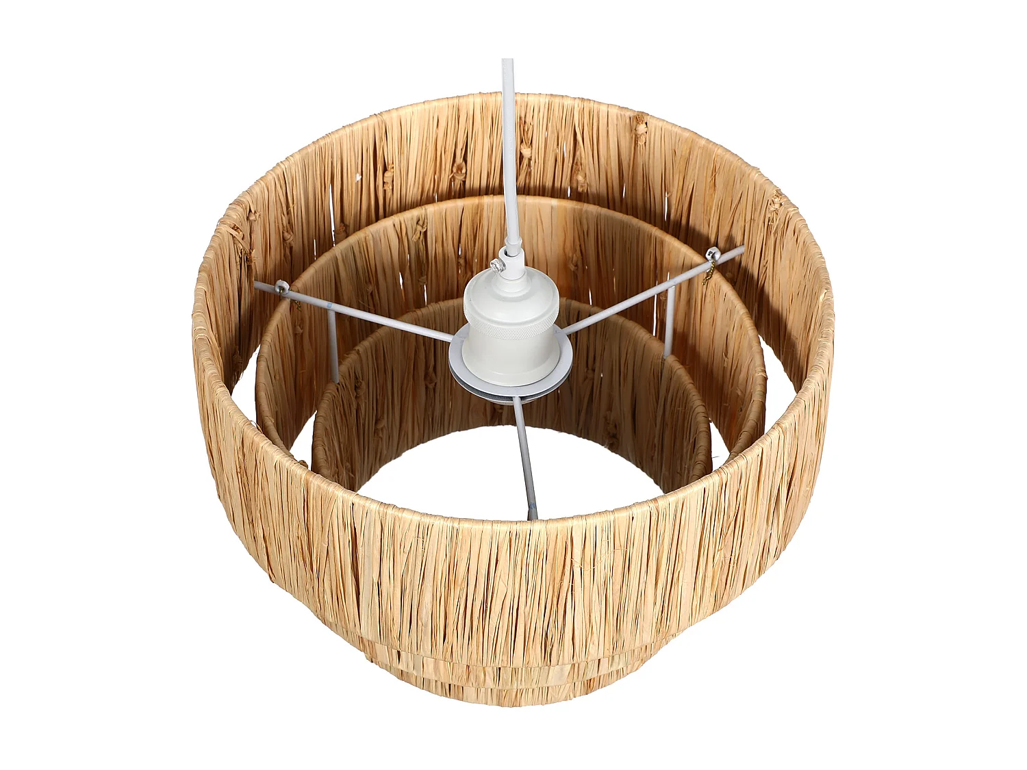 Suspension en raphia - D. 30 x H. 171 cm - Naturel  - SARNIA