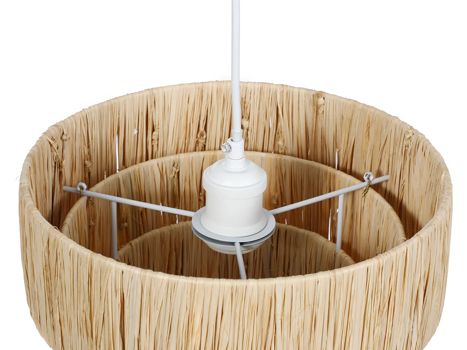 Suspension en raphia - D. 30 x H. 171 cm - Naturel  - SARNIA