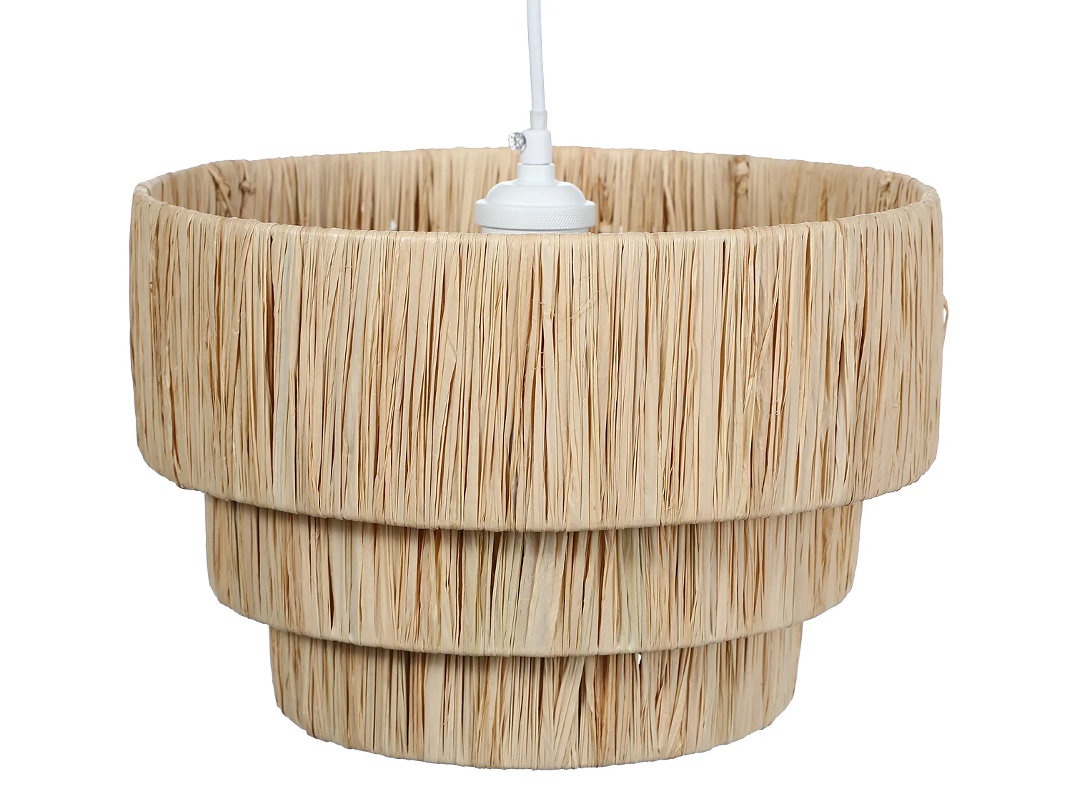 Suspension en raphia - D. 30 x H. 171 cm - Naturel  - SARNIA