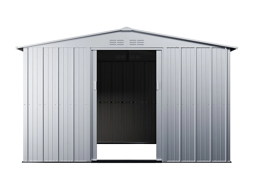 Gartenhaus Gerätehaus - Stahl - Grau - 9,92 m² - LINUS