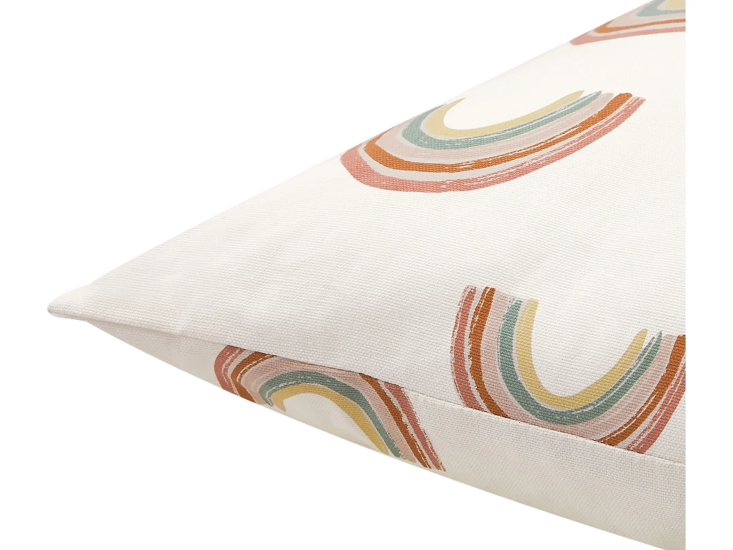 Lot de 2 coussins arc-en-ciel en coton - 45 x 45 cm - Multicolore - ARCHY