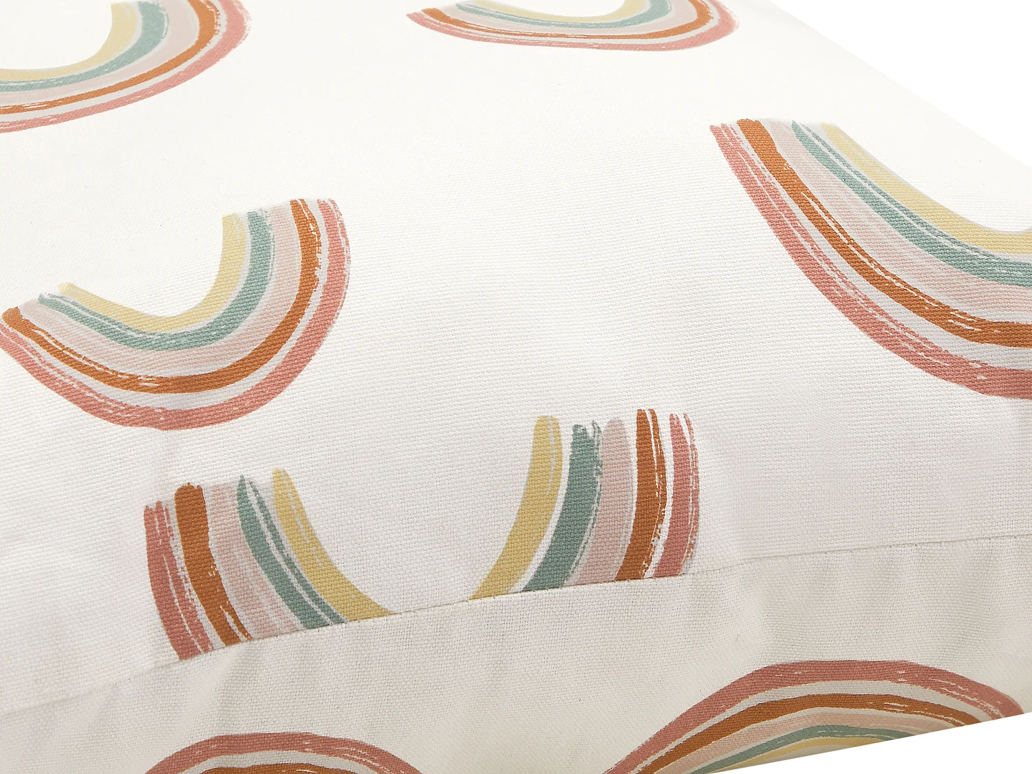 Lot de 2 coussins arc-en-ciel en coton - 45 x 45 cm - Multicolore - ARCHY