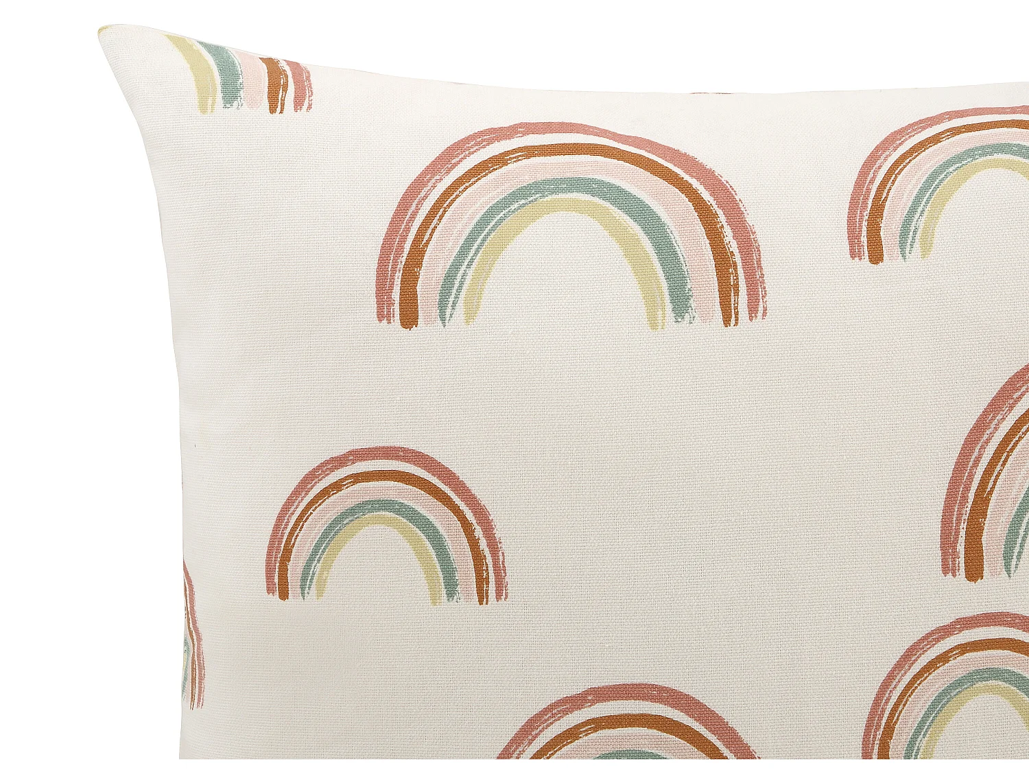 Lot de 2 coussins arc-en-ciel en coton - 45 x 45 cm - Multicolore - ARCHY