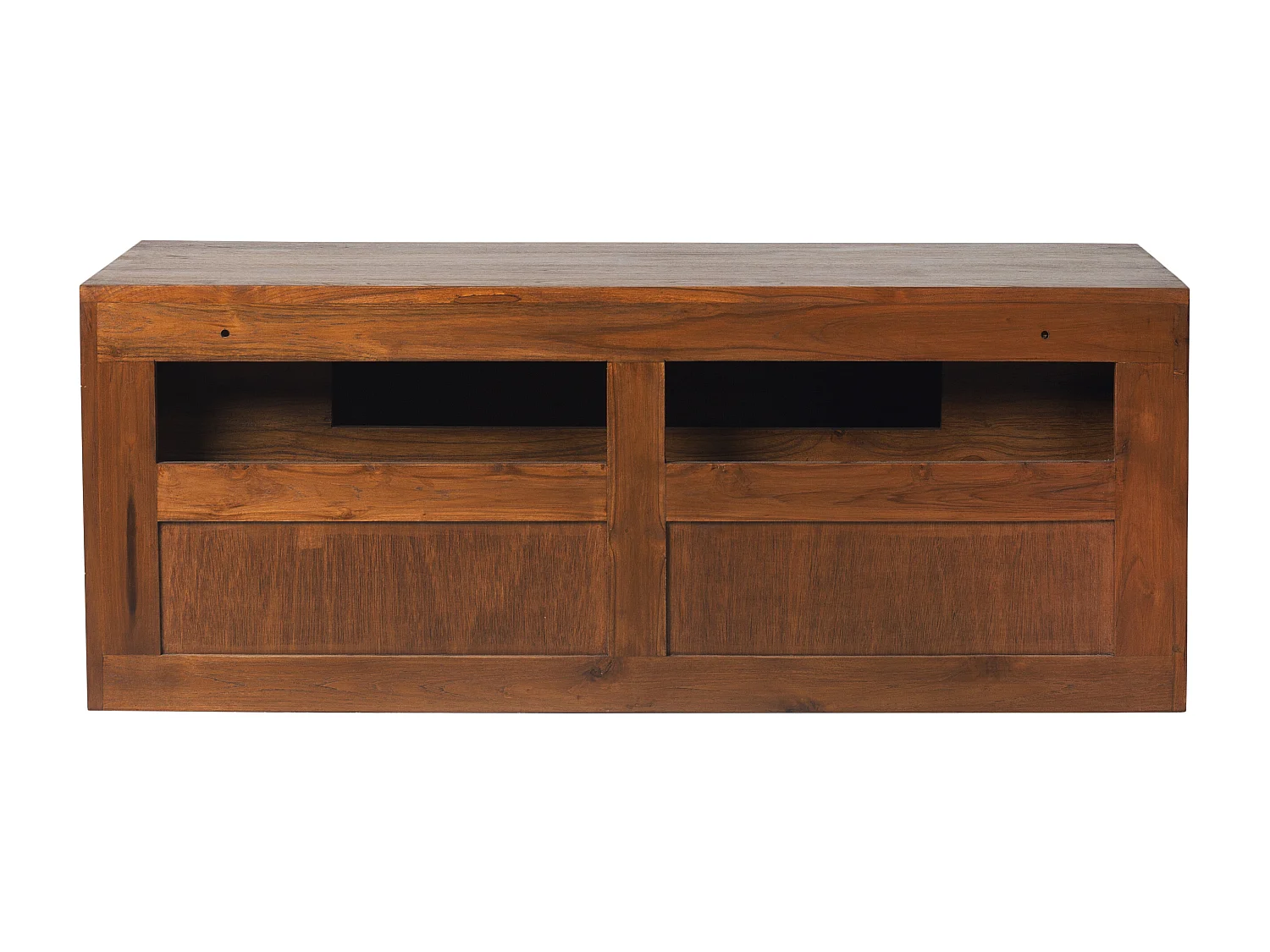 Upphängt tvättställsskåp i mörk teak - 2 lådor - 115 cm - BIMBING