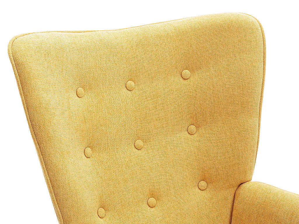 Poltrona in Tessuto Giallo senape - VATELY