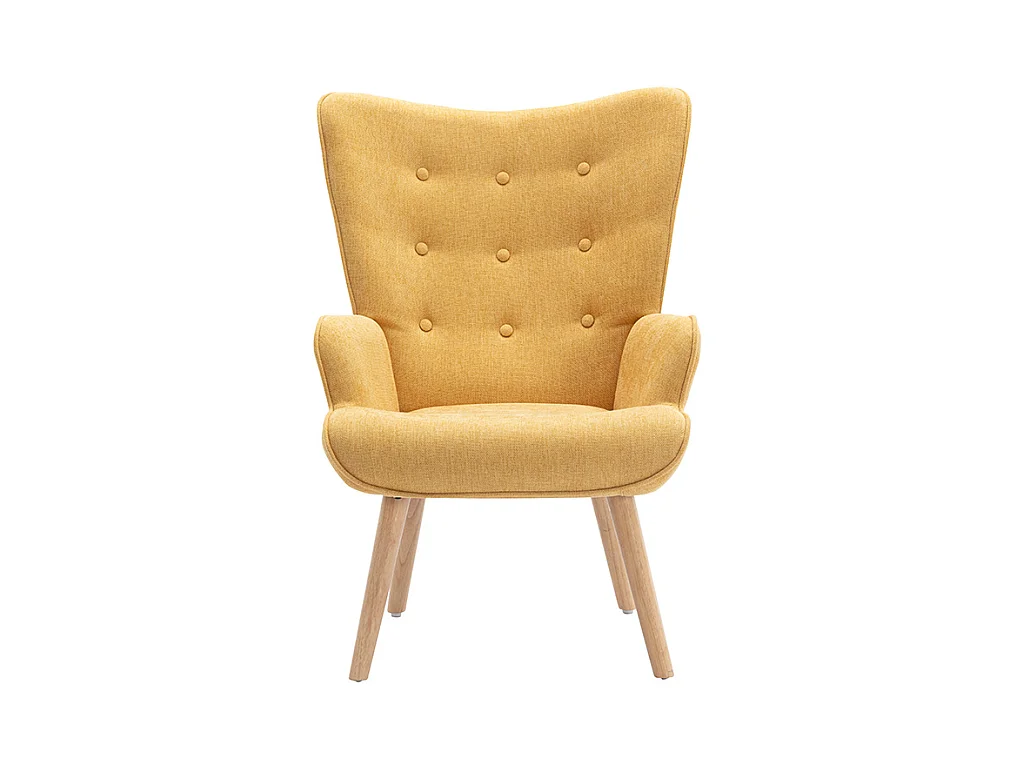 Sessel - Stoff - Senfgelb - VATELY