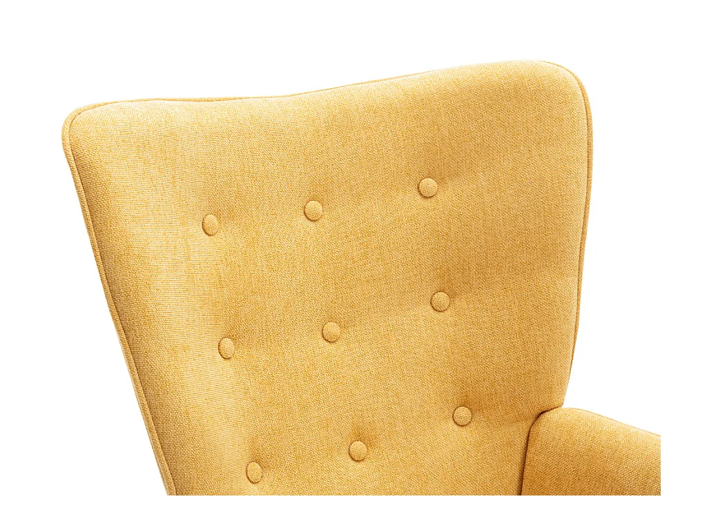 Sessel - Stoff - Senfgelb - VATELY