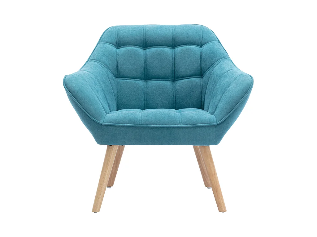 Sillón de tela azul CASERTA