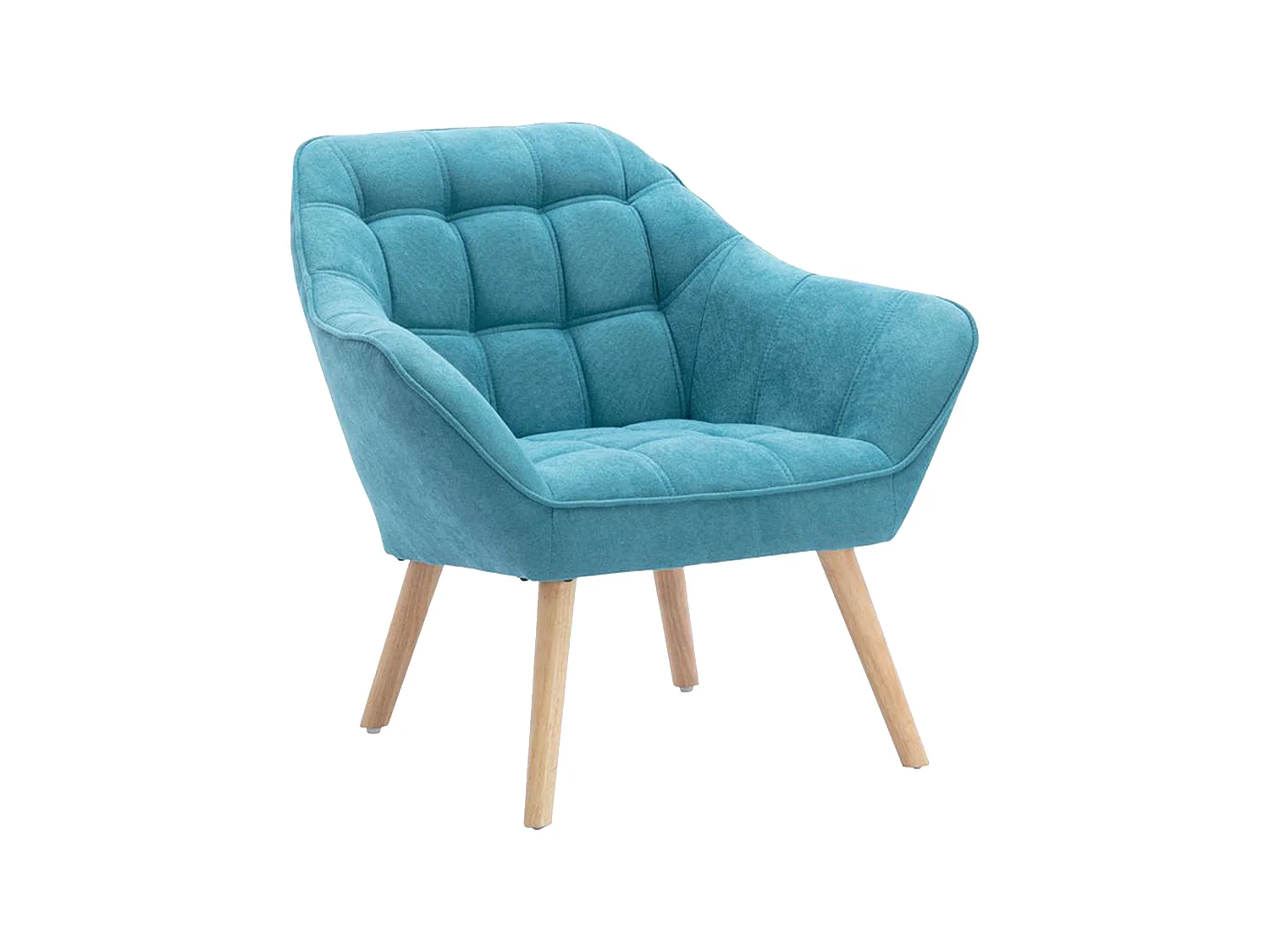Sillón de tela azul CASERTA