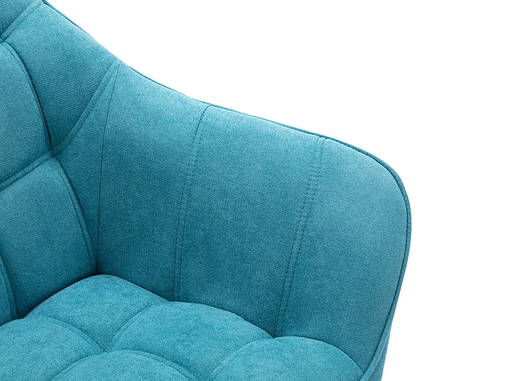 Sillón de tela azul CASERTA