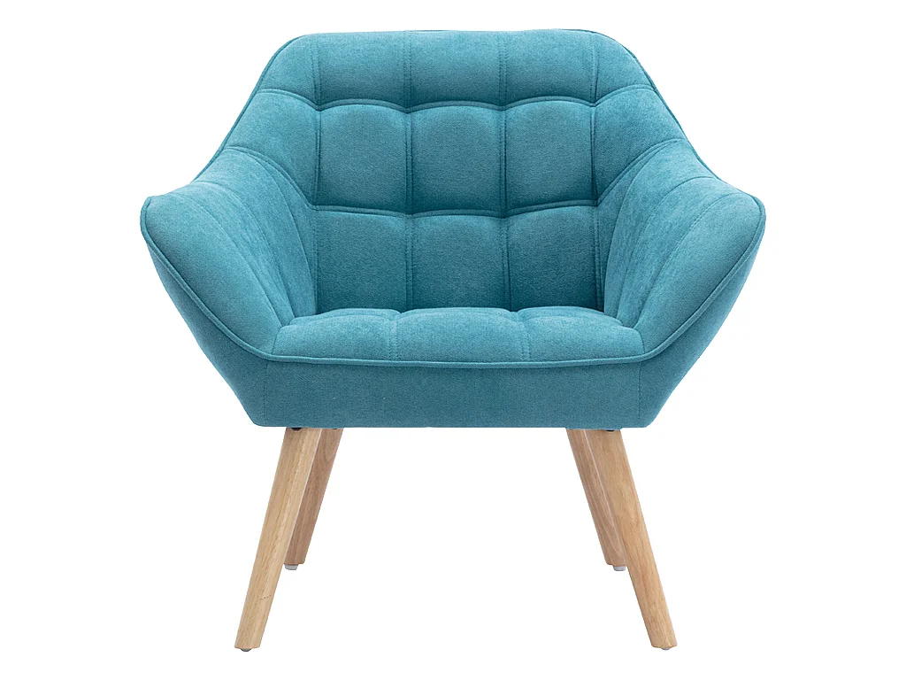 Sillón de tela azul CASERTA