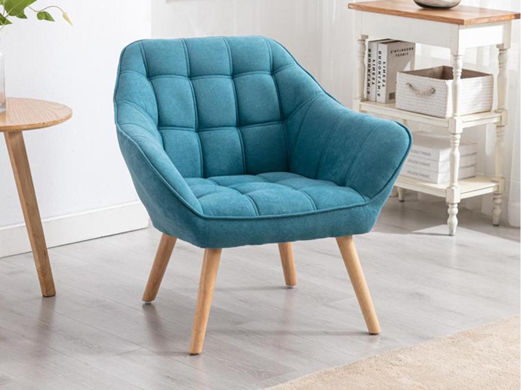 Sessel - Stoff - Blau - CASERTA