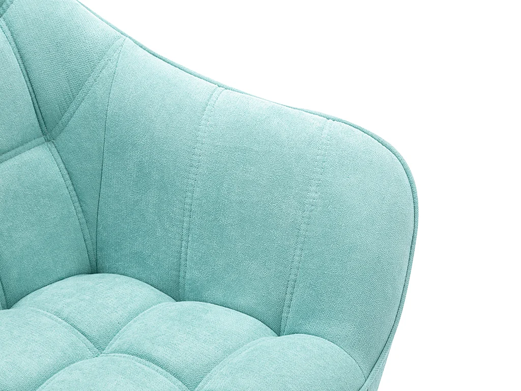 Fauteuil en tissu vert d'eau CASERTA