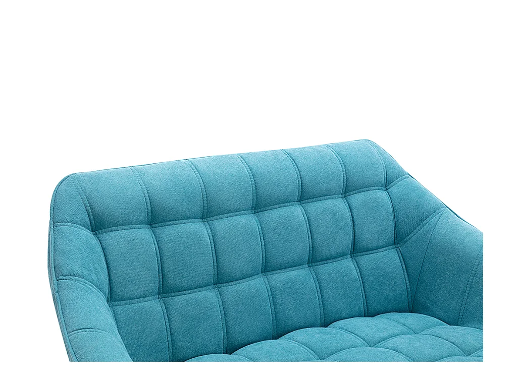 Sofá de 2 plazas de tela azul CASERTA