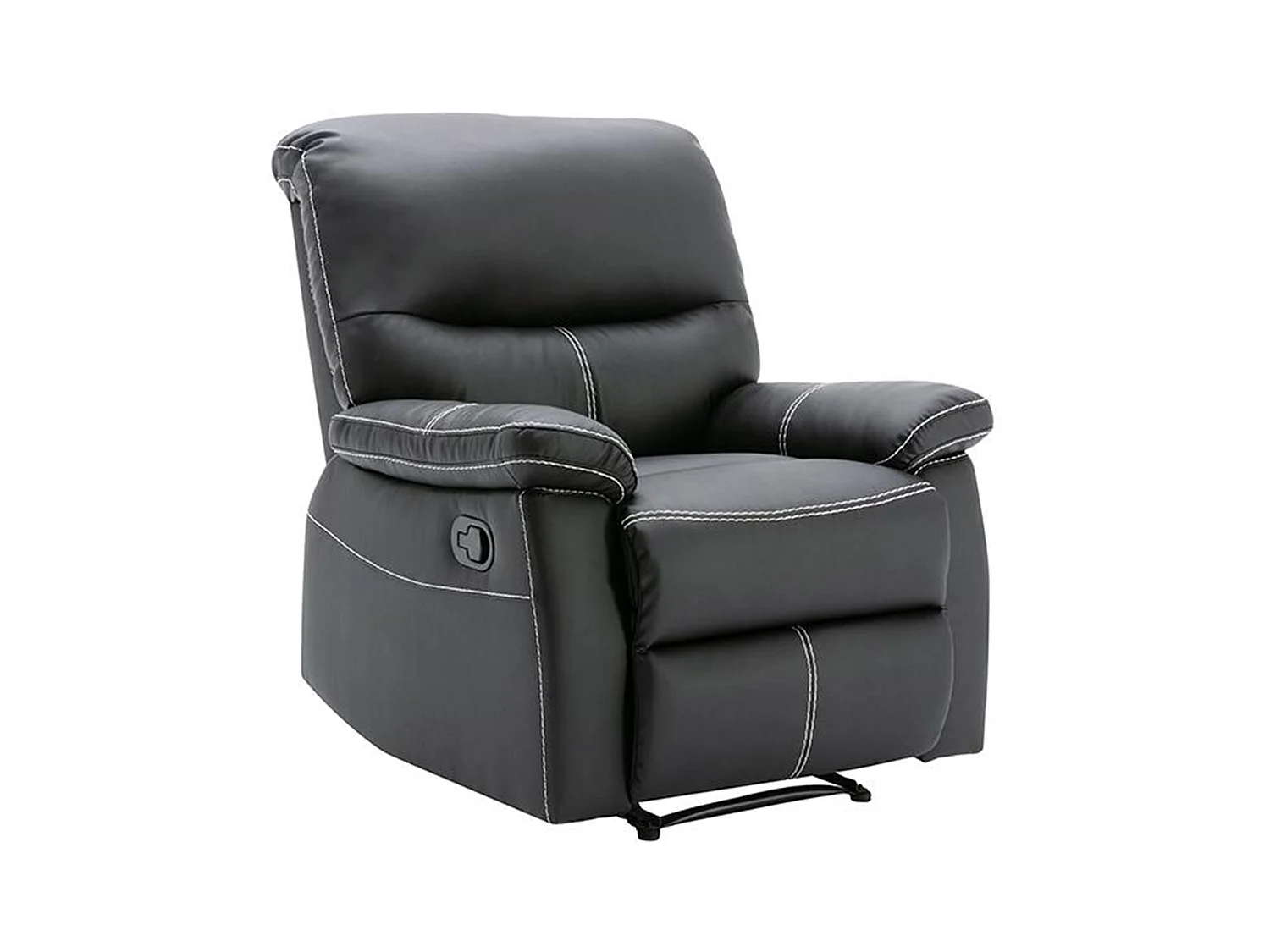 Relaxsessel - Kunstleder - Schwarz - CANBY