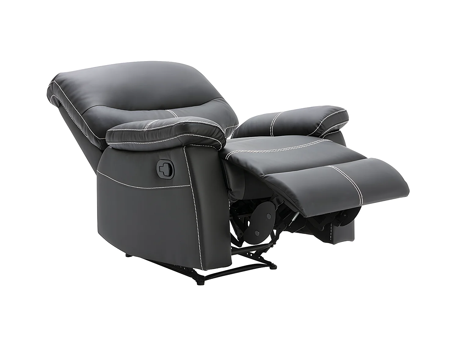 Relaxsessel - Kunstleder - Schwarz - CANBY