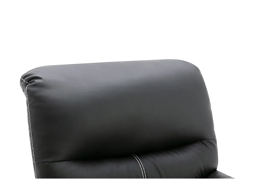 Relaxsessel - Kunstleder - Schwarz - CANBY