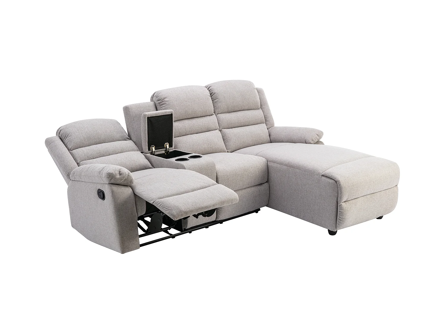 Divano relax in Tessuto Beige - Angolo a destra - MACEDONIA