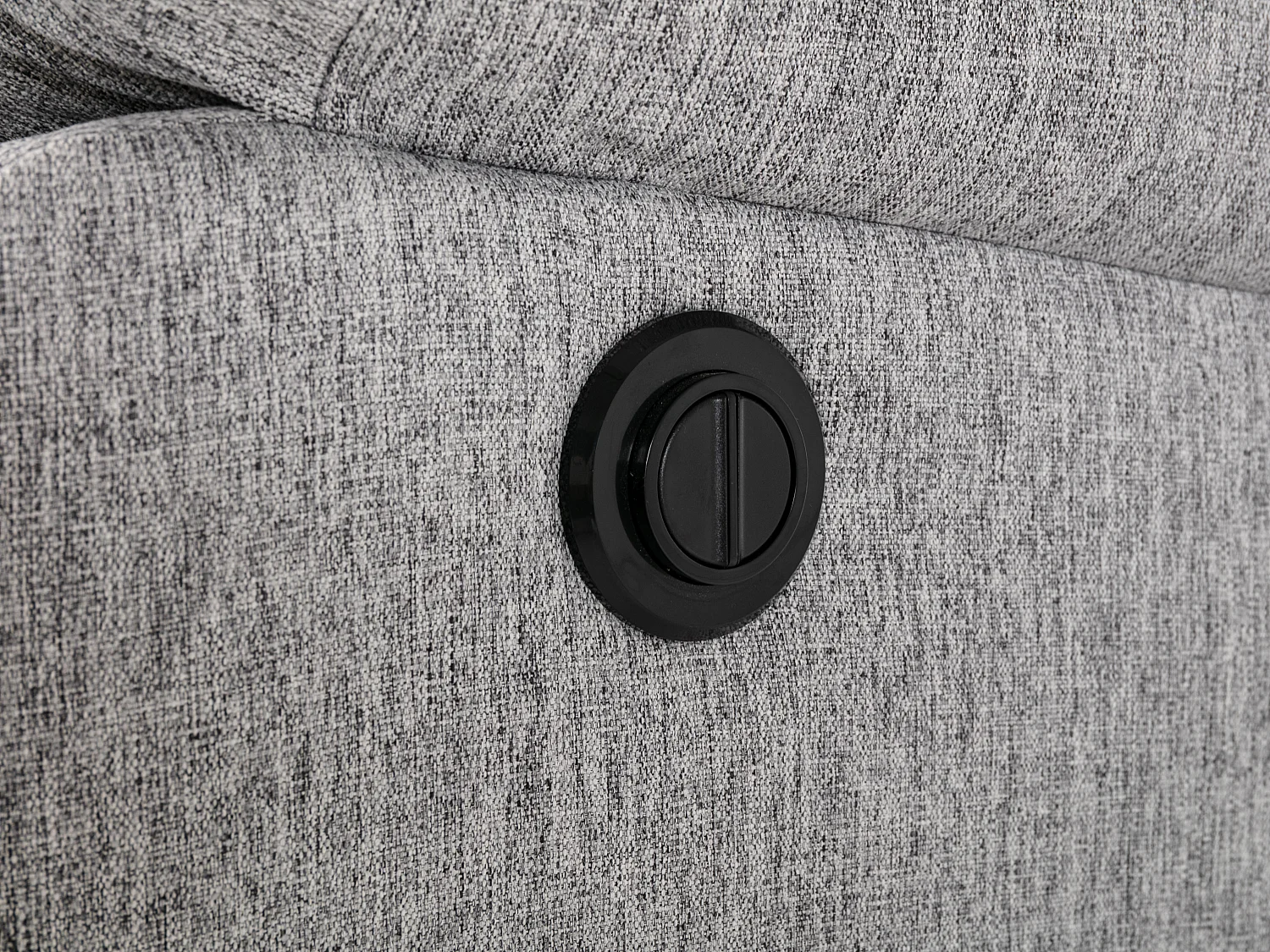 Ecksofa Relaxsofa elektrisch - Stoff - Ecke Links - Hellgrau - LUNANO