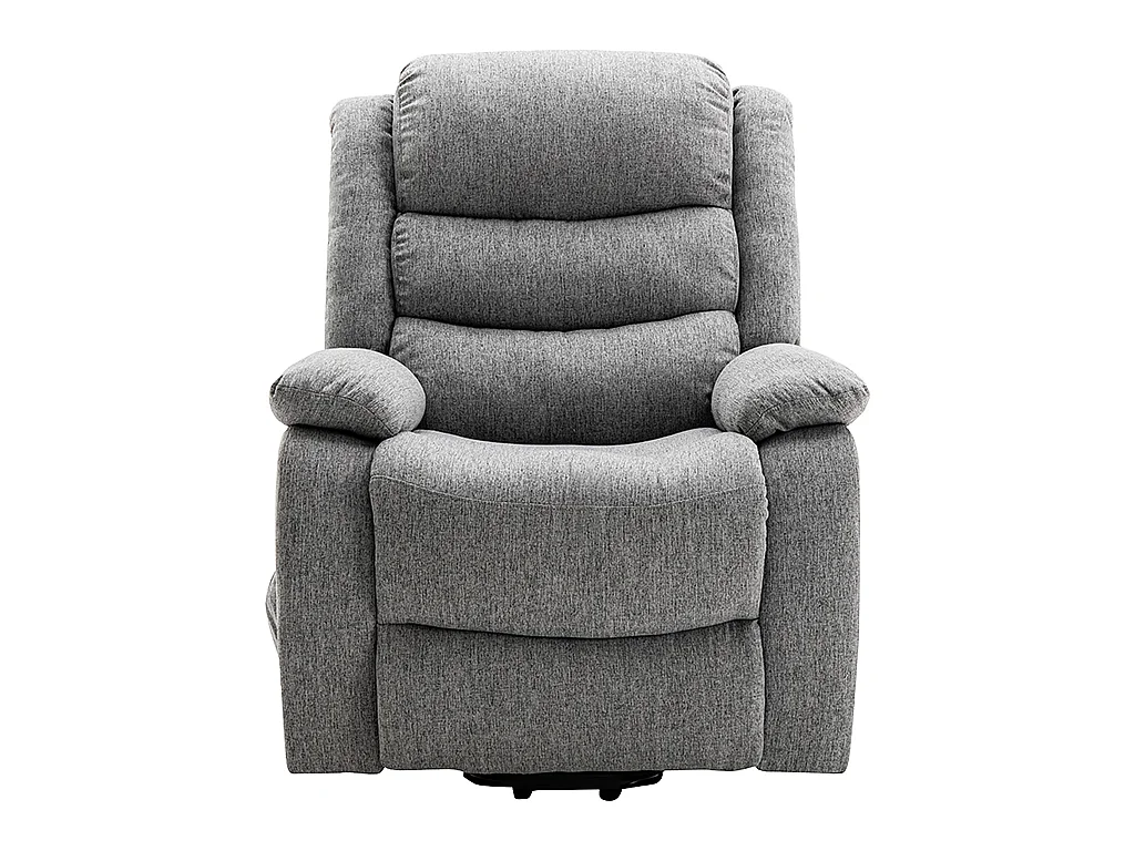 Fauteuil releveur électrique en tissu gris clair NADINE