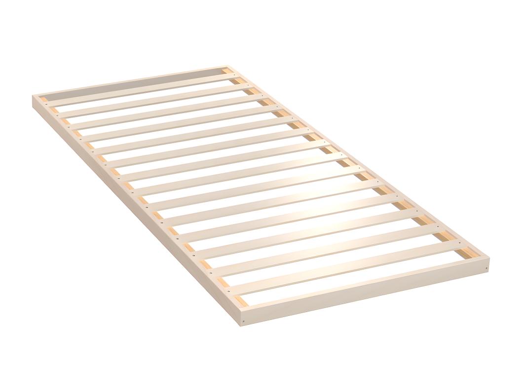 Sommier cadre à lattes encastrable 90 x 200 cm 14 lattes multiplis en bois de bouleau - COSPER