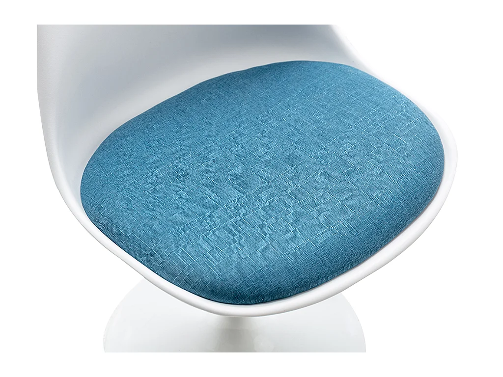 Silla - Polipropileno y metal - Azul y blanco XAFY