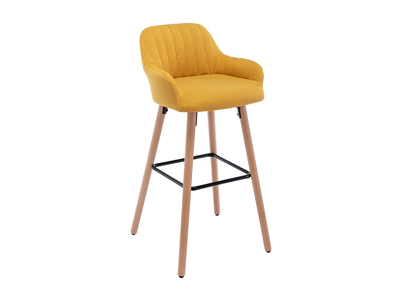 Boraam Wood Sonoma Saddle Barstool In Chestnut Wire Brush 75129