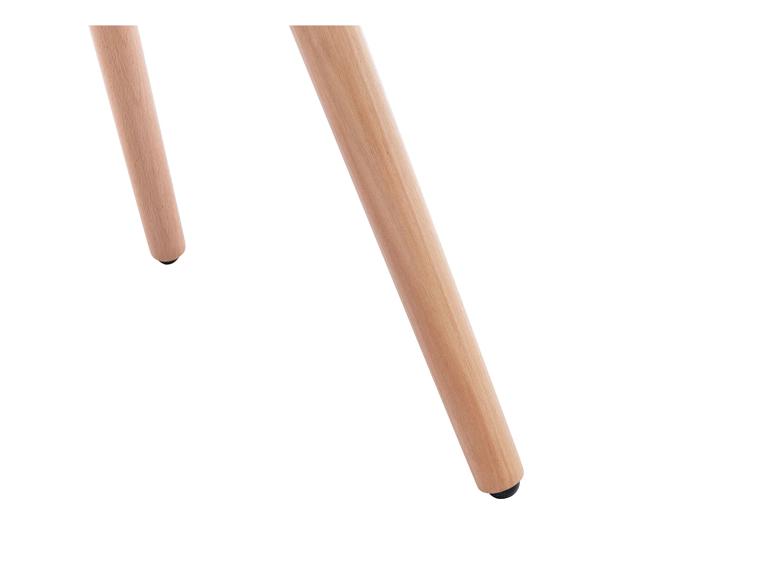 Chaise avec accoudoirs - Tissu et pieds bois de hêtre - Jaune - ELEANA