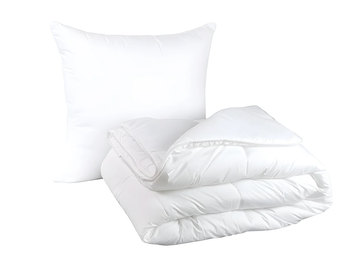 Sparset Bettdecke temperiert 140 x 200 cm + Kopfkissen 60 x 60 cm - 100% Bio-Baumwolle - DODO von AQUA-PURE