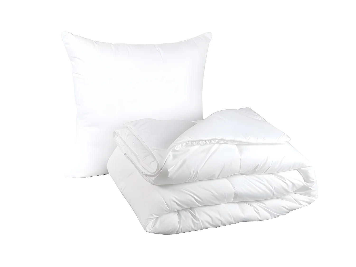 Juego de edredón de entretiempo 140 x 200 + 1 almohada 60x60 DODO AQUA-PURE - Funda 100% algodón orgánico