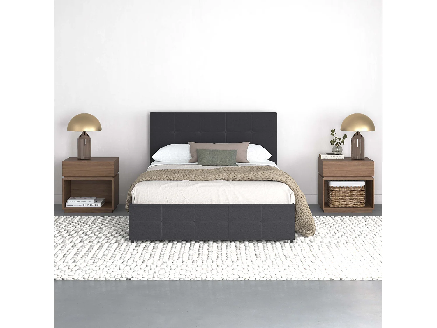 Rozet 140x200 4 lades Antraciet