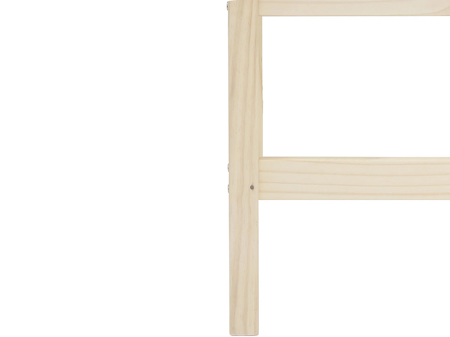 Square Line|Lit surélevé 90x200 cm Blanc en bois