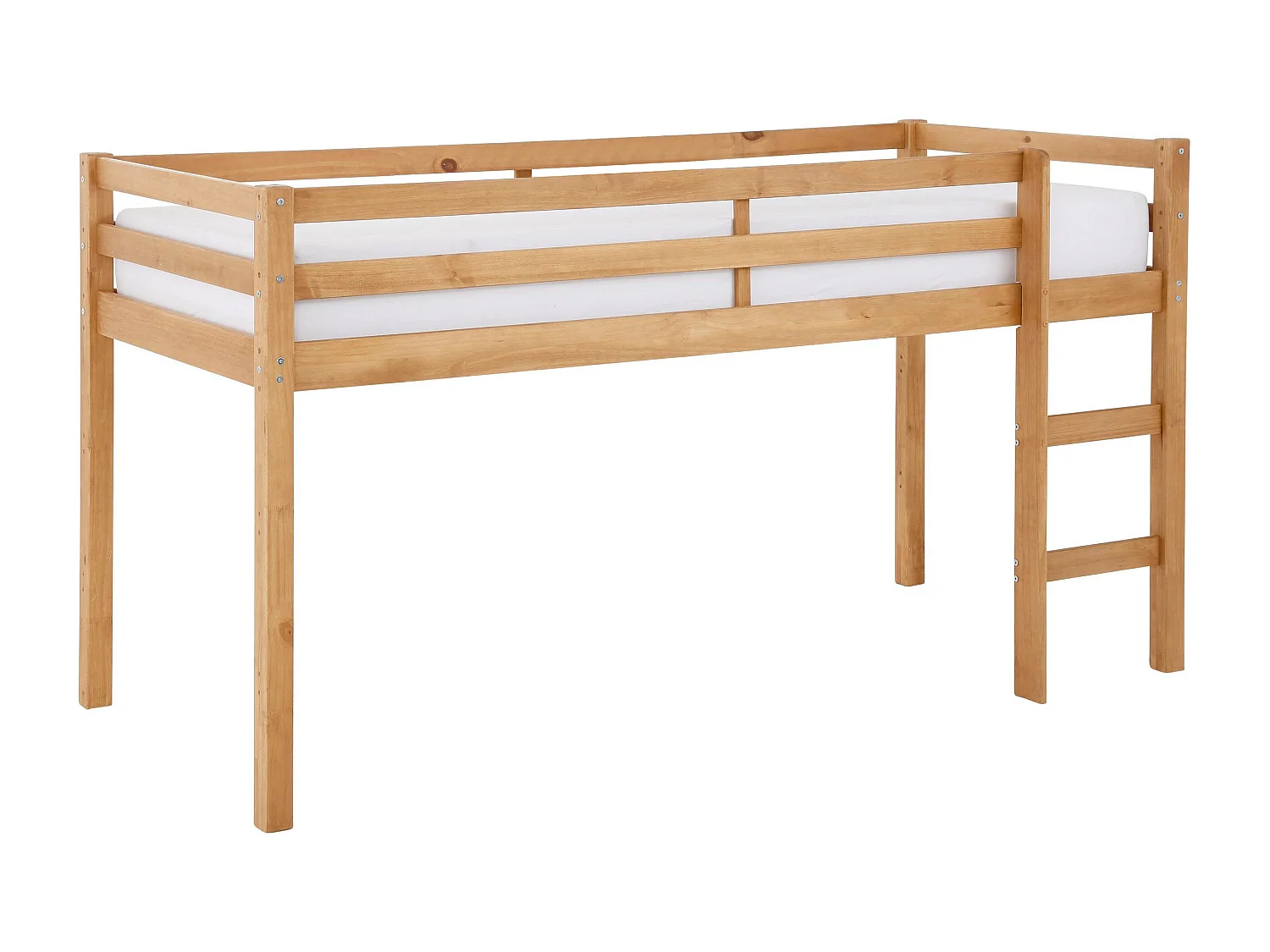 Alpi|Lit cabane surélevé en pin 90x200