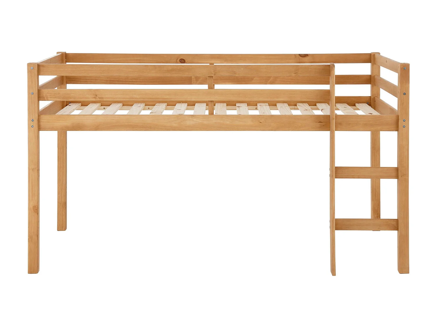 Alpi|Lit cabane surélevé en pin 90x200