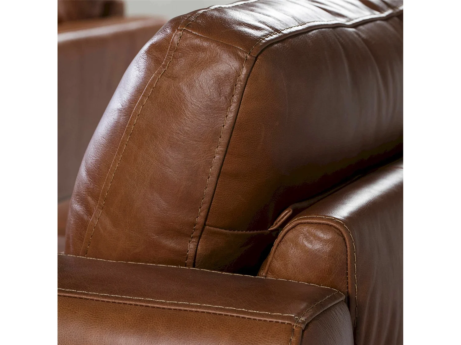 Canapé 3 places en cuir pieds bois