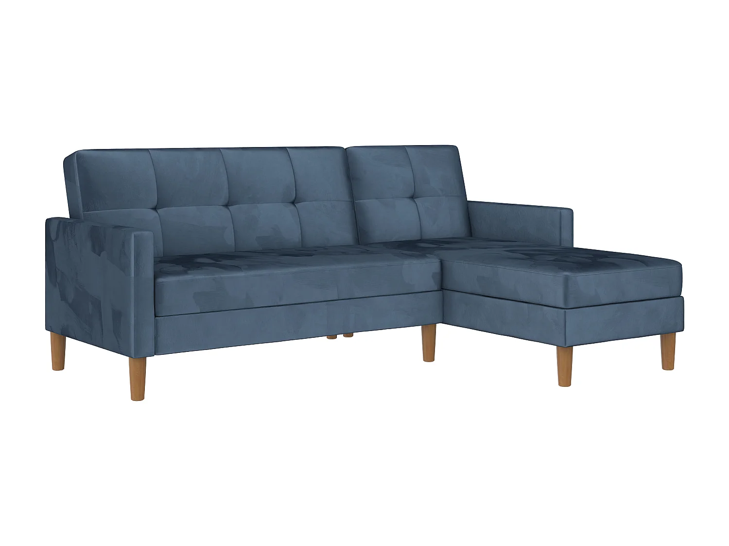 Sofá cama en forma de L Lilly stor Azul