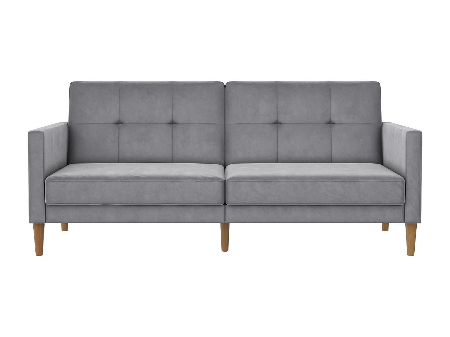 Lilly|Canapé-lit 3 places en velours gris clair