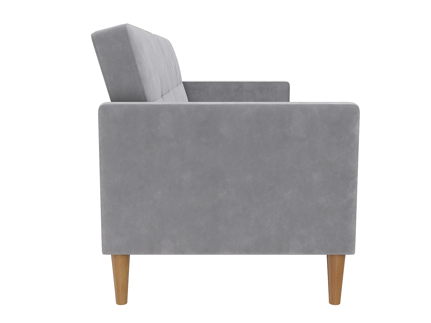 Lilly|Canapé-lit 3 places en velours gris clair