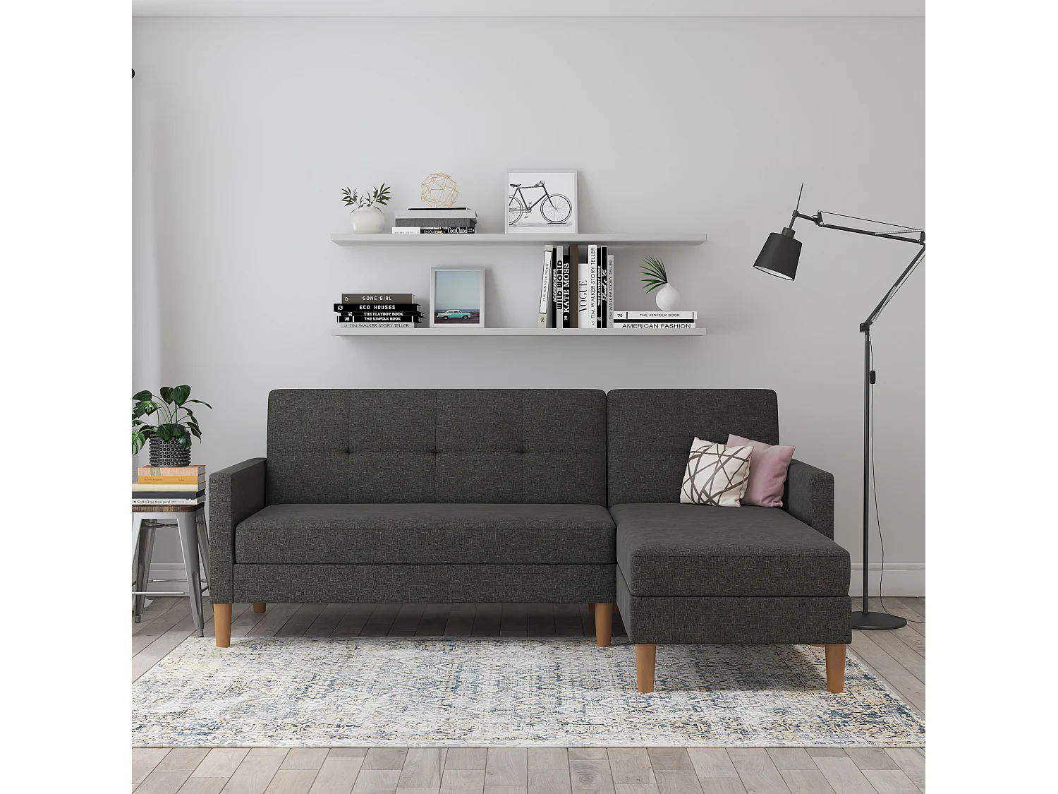 Lilly stor L-vormige slaapbank