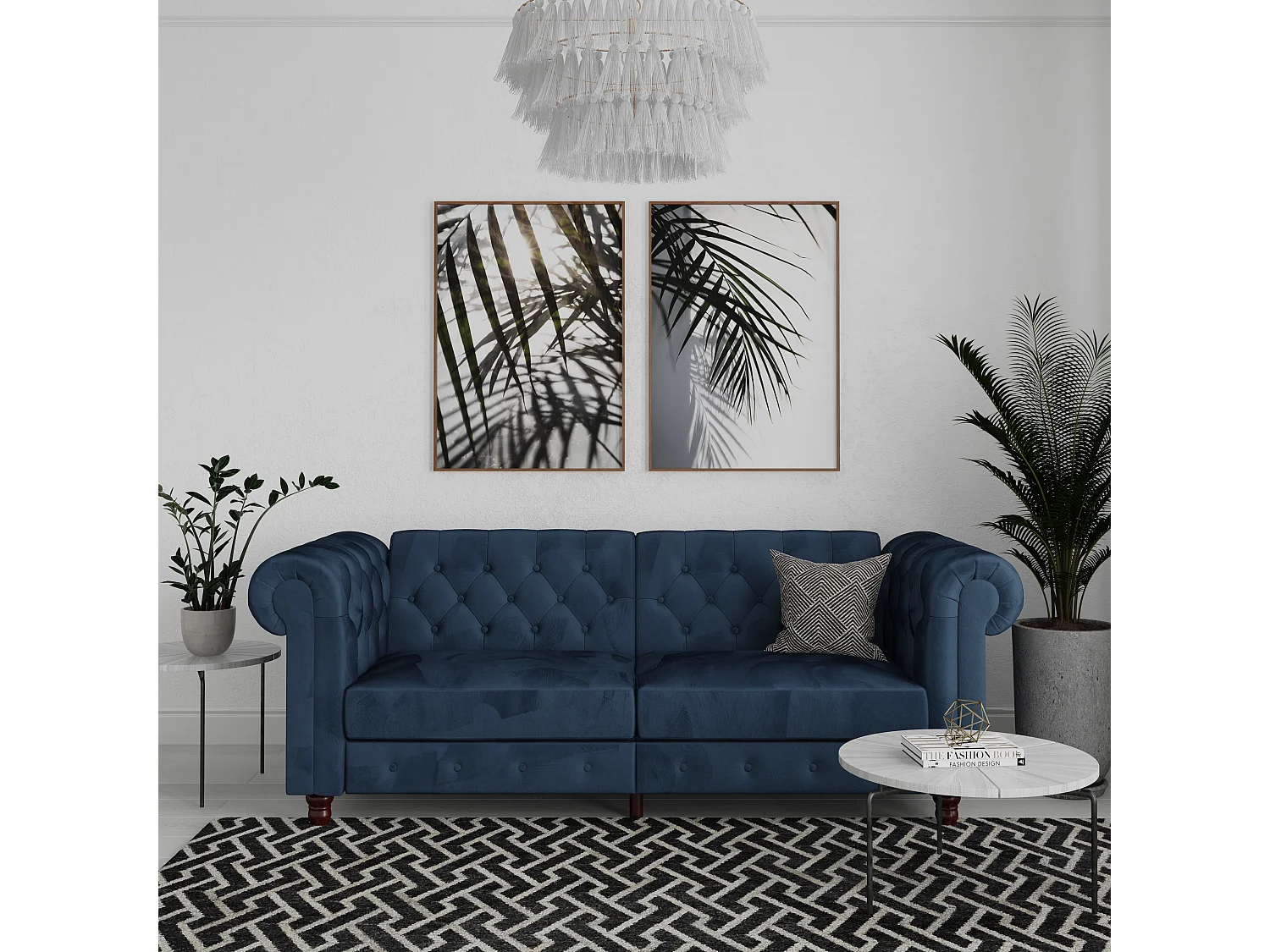 Felix 3-zits slaapbank blauw