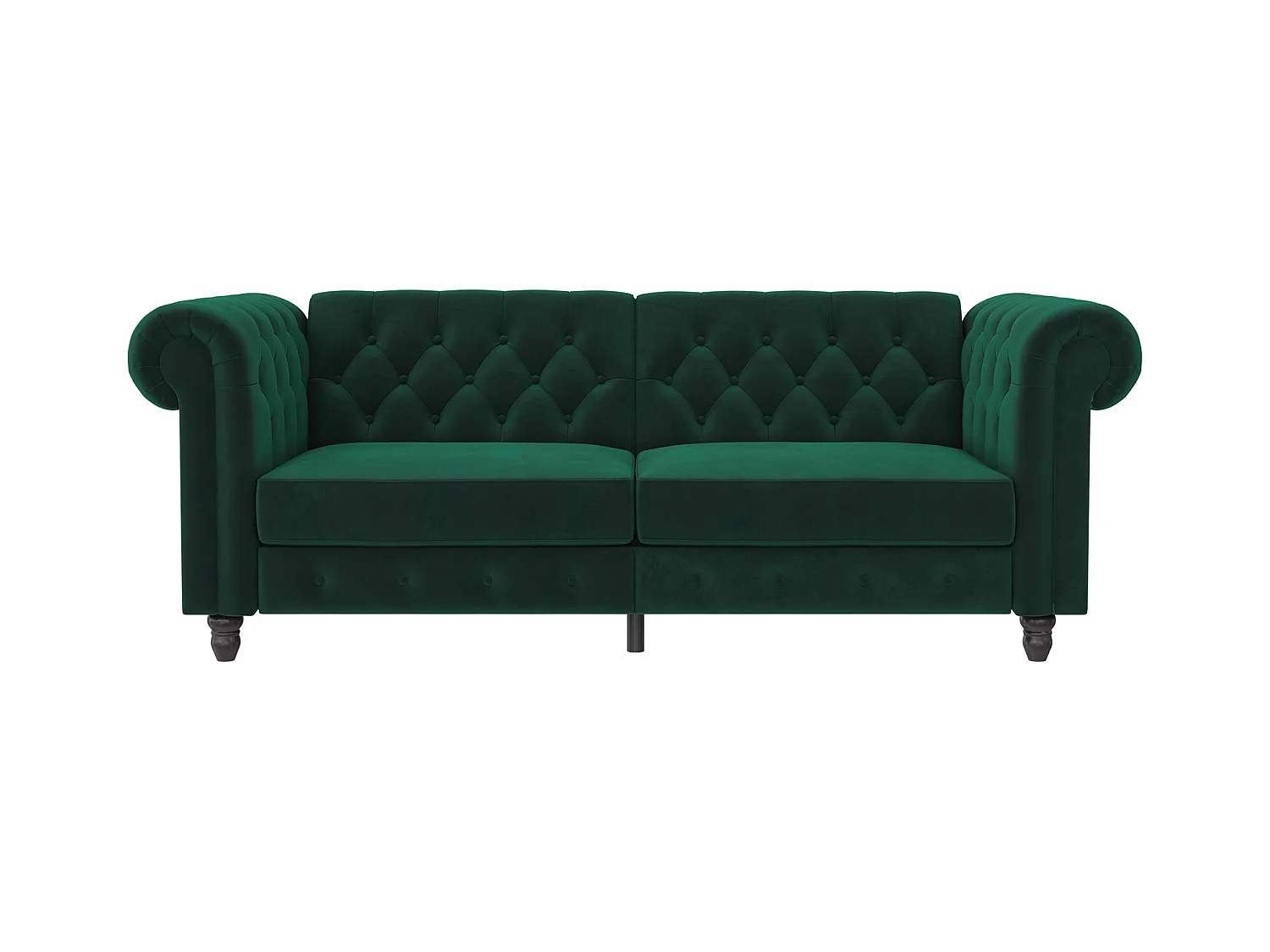 Divano letto 3 posti Felix verde scuro