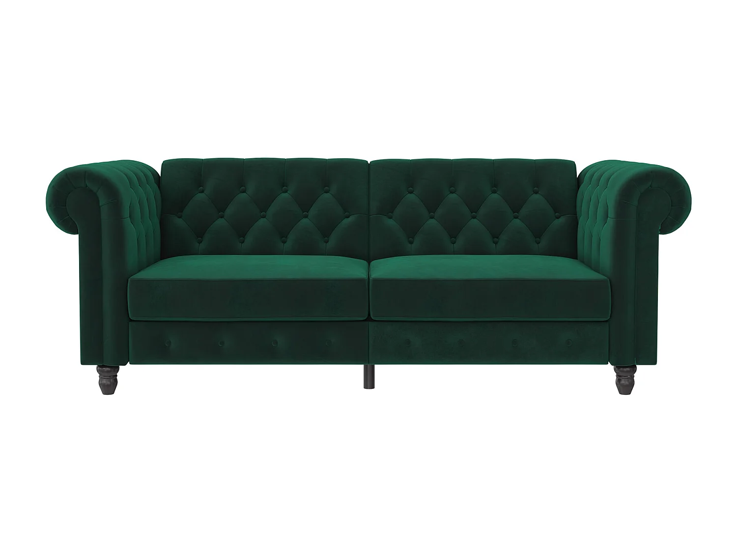 Divano letto 3 posti Felix verde scuro