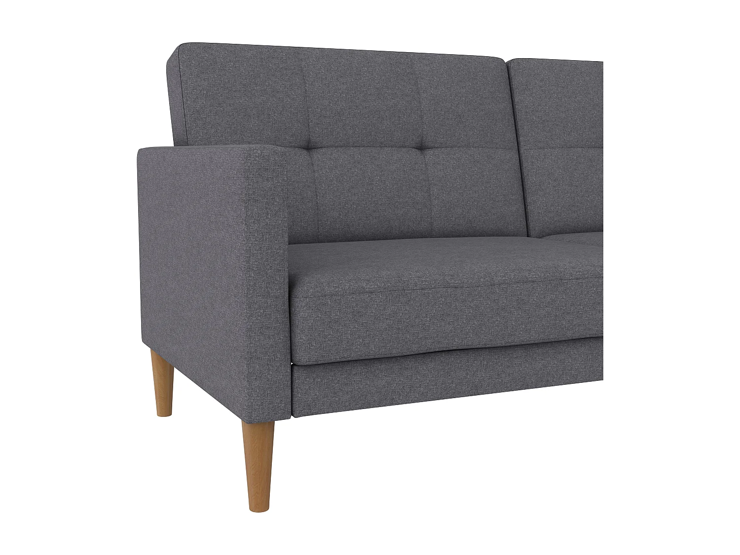 Lilly | Sofá-cama de 3 lugares Cinzento claro