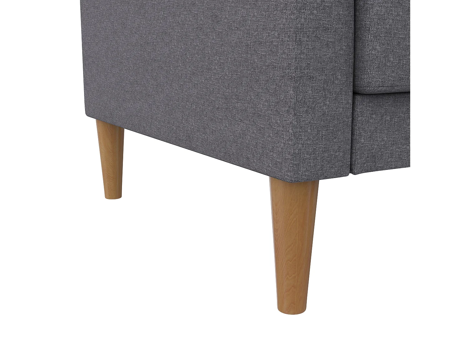 Lilly | Sofá-cama de 3 lugares Cinzento claro