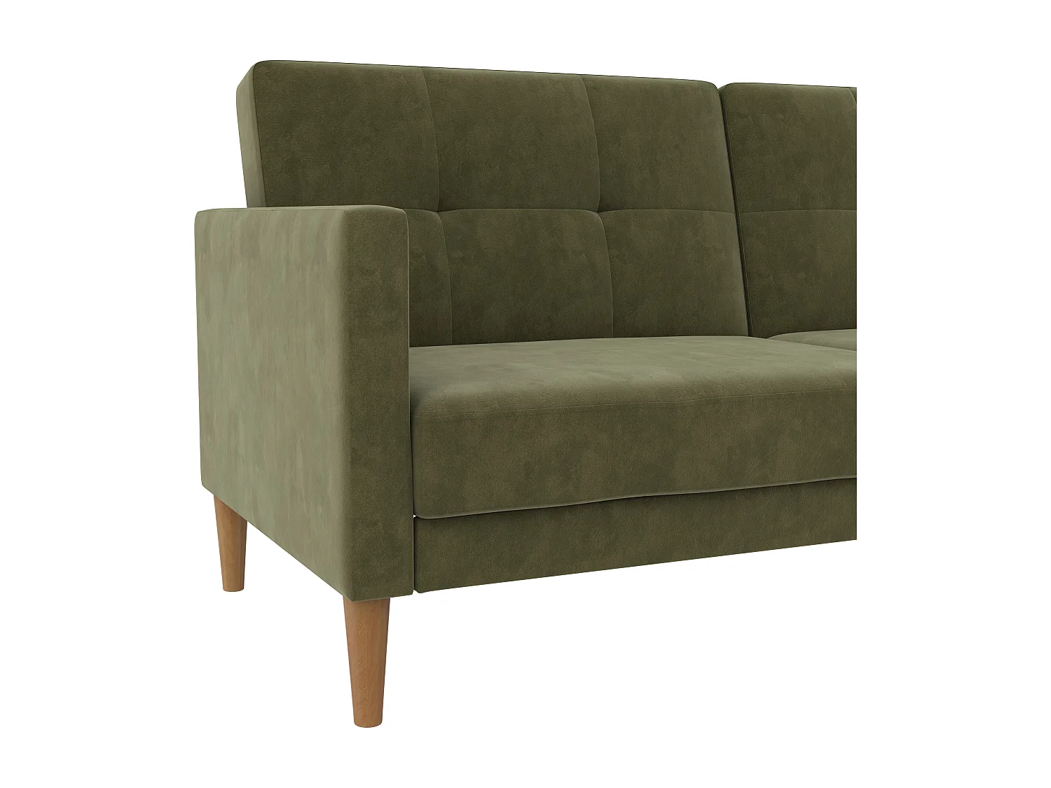 Lilly 3-zits slaapbank Olive