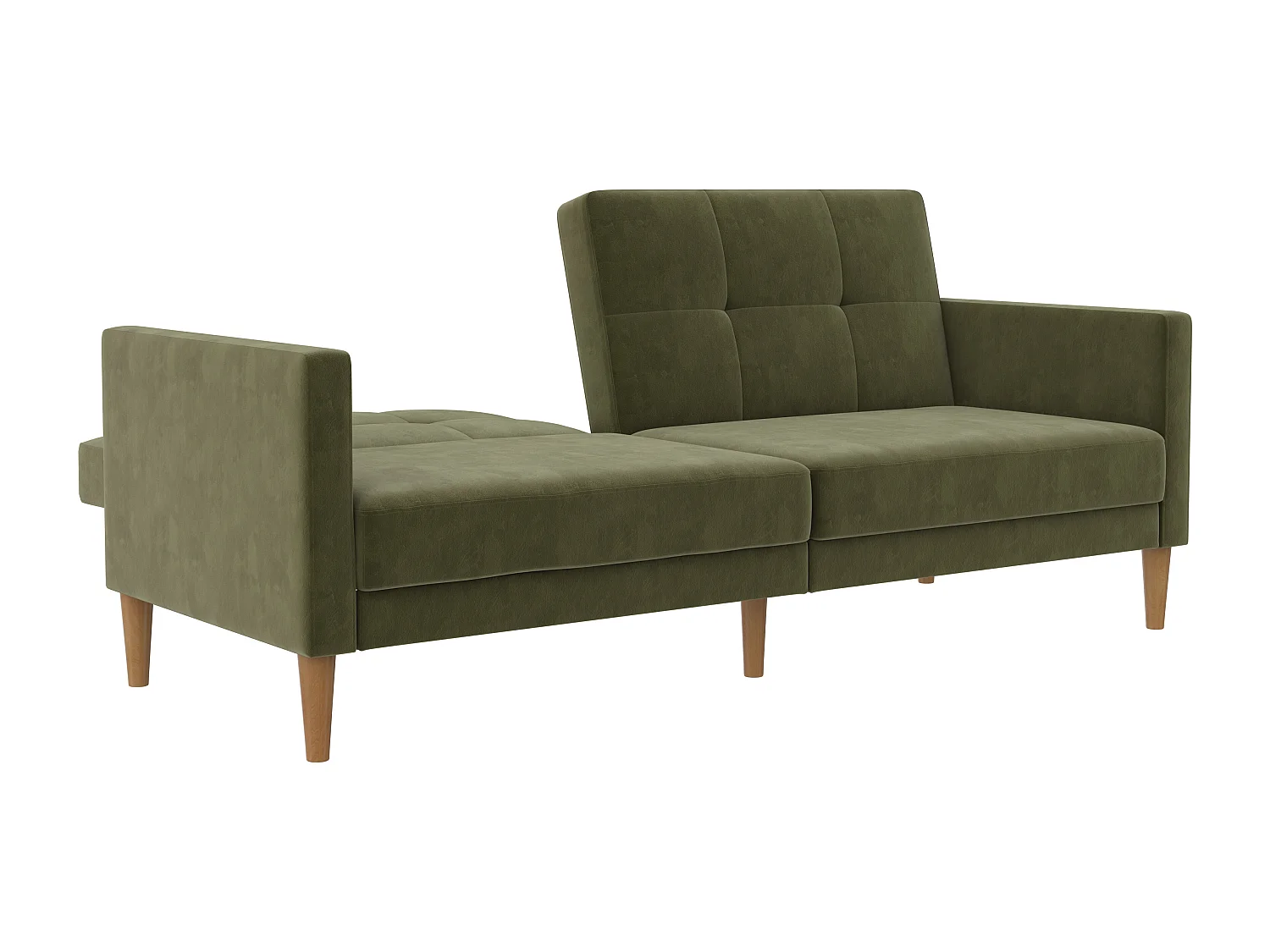 Lilly 3-zits slaapbank Olive