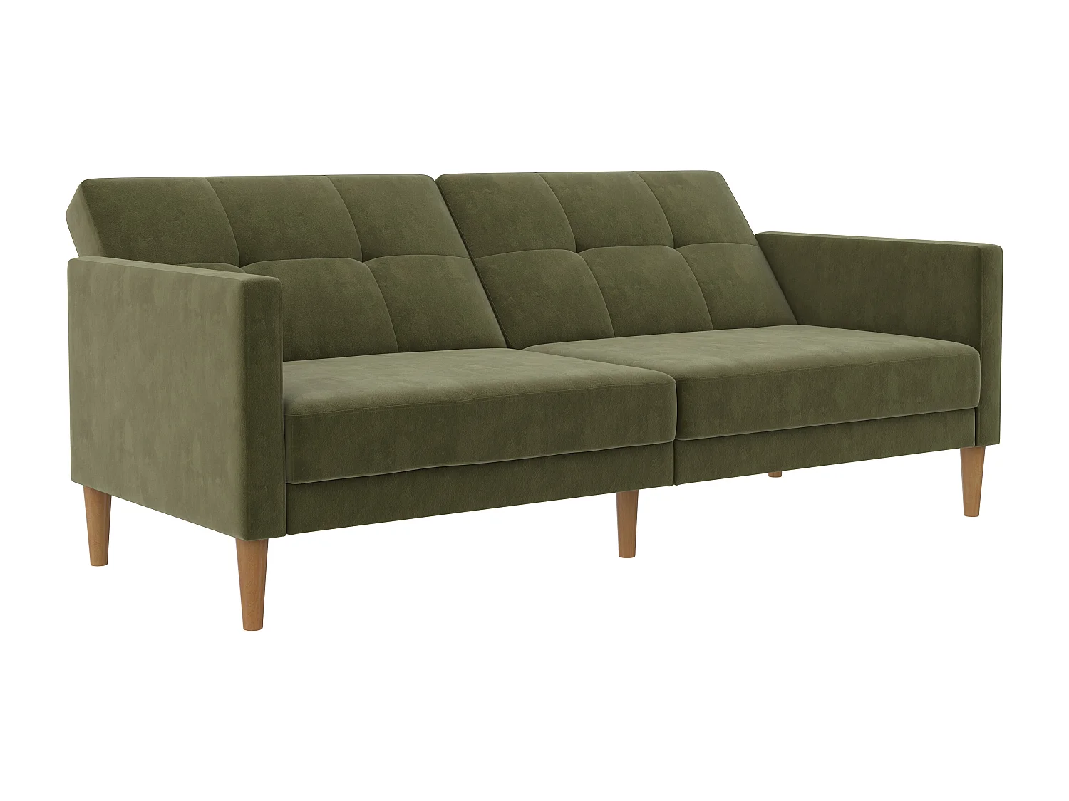 Lilly 3-zits slaapbank Olive